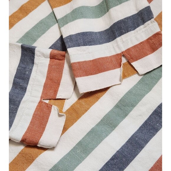Seasalt Cornwall Glowing Skies Tunic Top Linen Multicolor Striped Size 12/US 8 - Picture 12 of 13